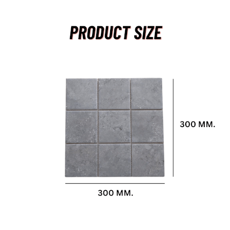 โมเสคเซรามิค TIMELESS TILES รุ่น RAWRY 30X30 ซม. สีเทา COOL GRAY สไตล์ลอฟต์_1